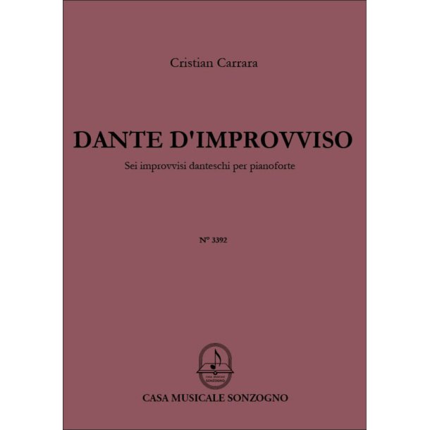 Dante d'Improvviso : Sei improvvisi danteschi per pianoforte