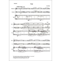 Voyage : per clarinetto in Sib, violoncello e pianoforte