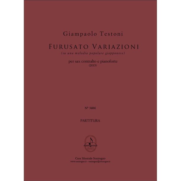 Furusato Variazioni : per sax contralto e pianoforte