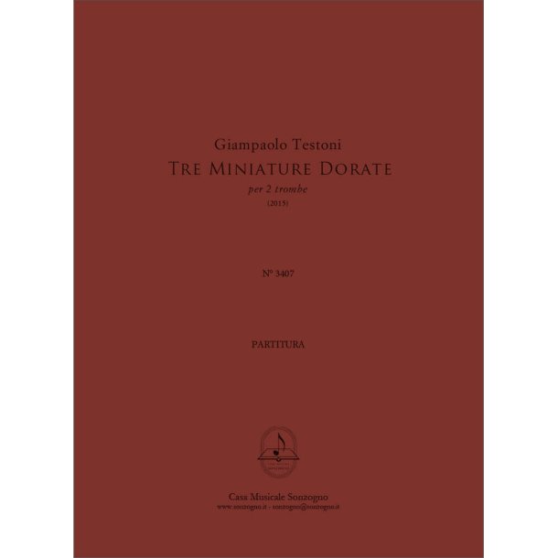 Tre Miniature Dorate : per due trombe