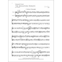 Tre Miniature Dorate : per due trombe