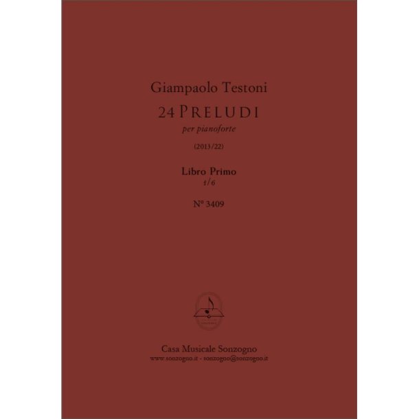 24 Preludi (Libro Primo) : per pianoforte