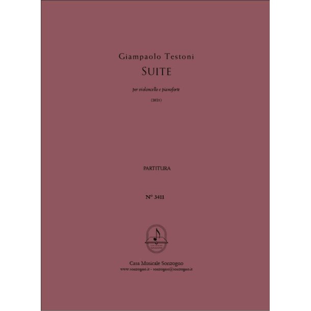 Suite : per violoncello e pianoforte