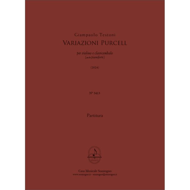 Variazioni Purcell : per violino e clavicembalo (o pianoforte)