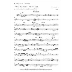Variazioni Purcell : per violino e clavicembalo (o pianoforte)