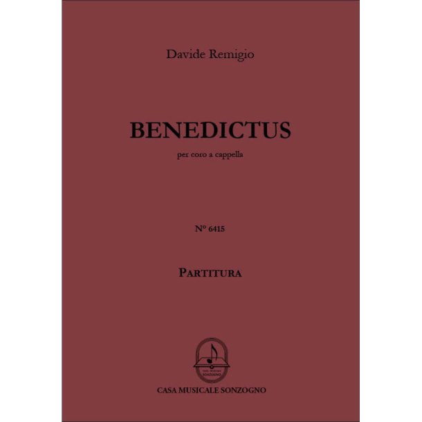 Benedictus : per coro a cappella