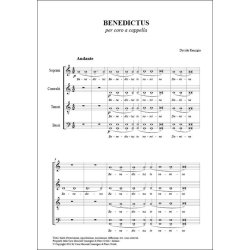 Benedictus : per coro a cappella