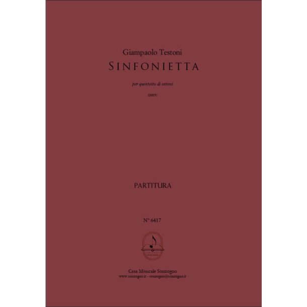 Sinfonietta : per quintetto d?ottoni