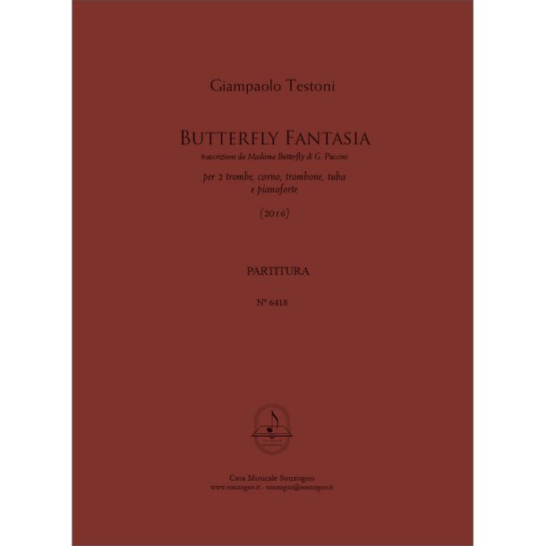 Butterfly Fantasia : per quintetto d?ottoni e pianoforte