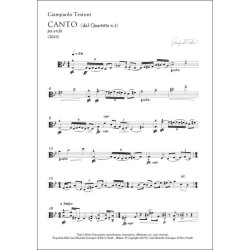 Canto : per quartetto d?archi