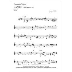 Canto : per quartetto d?archi