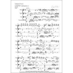 Canto : per quartetto d?archi