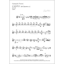 Canto : per quartetto d?archi