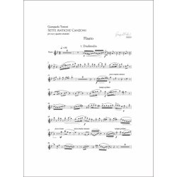 Sette Antiche Canzoni : per voce e quattro strumenti