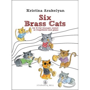 Six Brass Cats