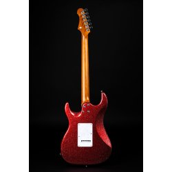 JS500 Electric Guitar Jet Guitars - Red Sparkle : Ebony Fretboard