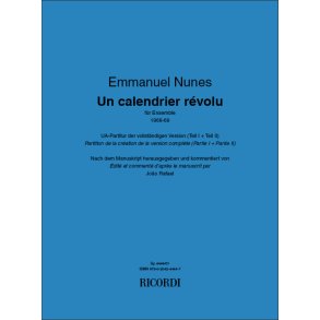 Un calendrier révolu : für Ensemble