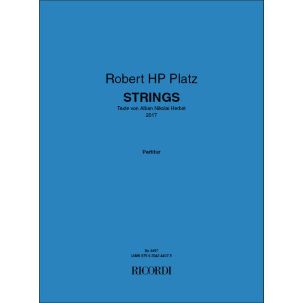 STRINGS : Texte von Alban Nikolai Herbst