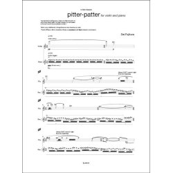 pitter-patter : for violin and piano