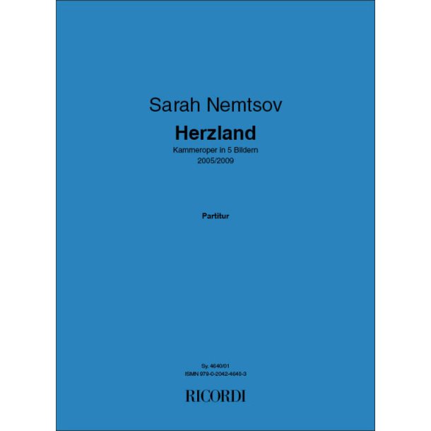 Herzland : Kammeroper in 5 Bildern