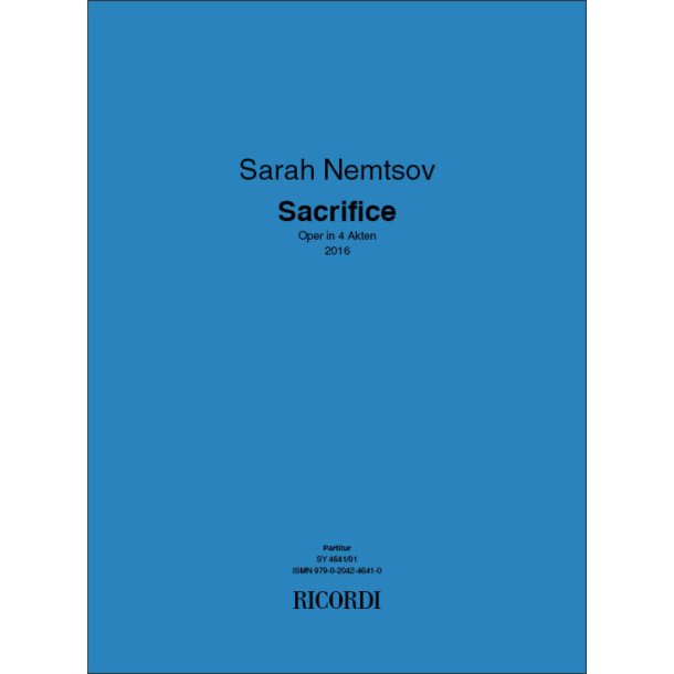 Sacrifice : Oper in 4 Akten