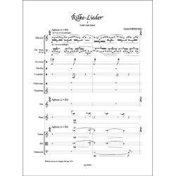 Rilke-Lieder : f&uuml;r Mezzosopran und Ensemble