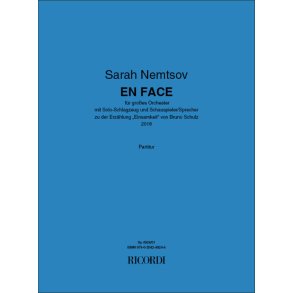 En Face : mit Solo-Schlagzeug und Schauspieler/Sprecher zu der Erzählung 'Einsamkeit' von Bruno Schulz
