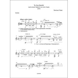 To the North! : aus dem Zyklus Bright Star nach John Keats - f&uuml;r Tenor, Violine und Violoncello