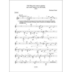 Old Meg she was a gipsey : aus dem Zyklus Bright Star nach John Keatsf&uuml;r Bass, Violine, Violoncello und Klavier