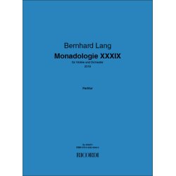 Monadologie XXXIX : f&uuml;r Violine und Orchester