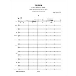 Cansi&ograve;n : nach den Gedichten aus dem Buch "La nuova Giovent&ugrave;" von Pier Paolo Pasolini