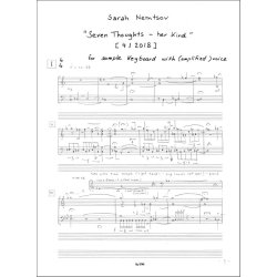 Seven Thoughts : for sample keyboard with voice (2018)