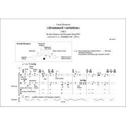 drummed variation : f&uuml;r kein Drumset und Kaosspad - [extension b zu "ZIMMER I-III" (2013)]