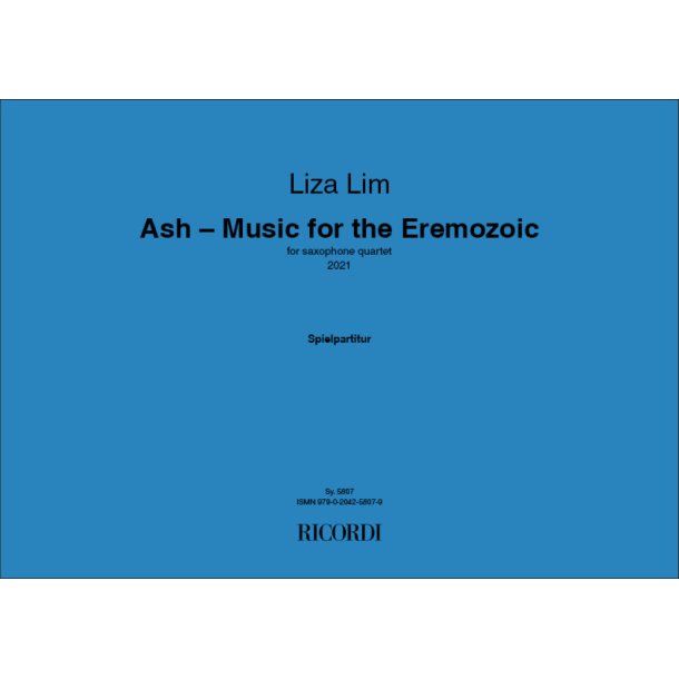 Ash - Music for the Eremozoic : for saxophone quartet