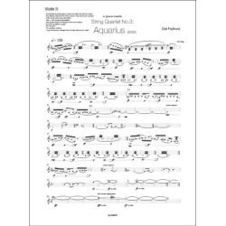 Aquarius : String Quartet no.3