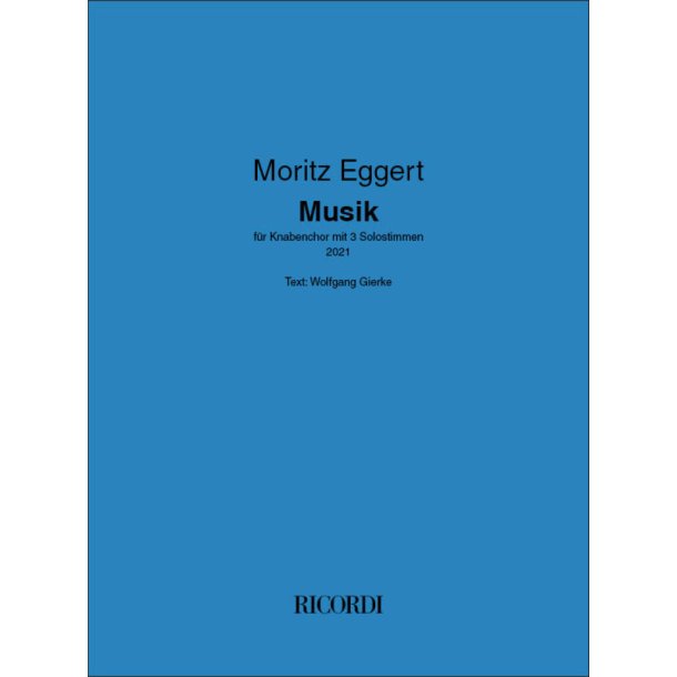Musik : f&uuml;r Knabenchor mit 3 Solostimmen