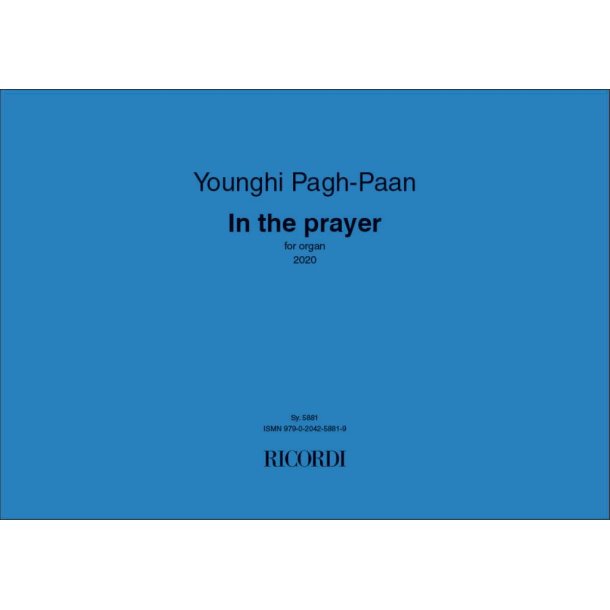 In the Prayer : for organ (2020)