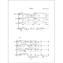 Grasse : f&uuml;r Trompete, Horn, Posaune und Tuba (4 performance scores)