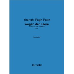 wegen der Leere : f&uuml;r Sopran, Fl&ouml;te und Gitarre