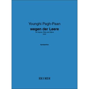 wegen der Leere : für Sopran, Flöte und Gitarre