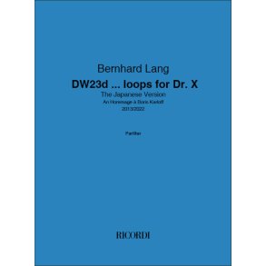 DW23c... loops for Dr. X : The Japanese Version - An Hommage à Boris Karloff