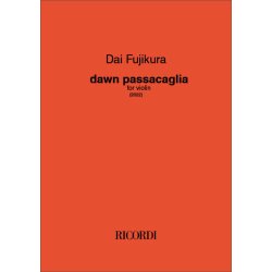 Dawn Passacaglia : Version for Violin (2022)