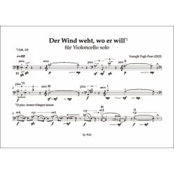 Der Wind weht, wo er will : f&uuml;r Violoncello solo (2022)