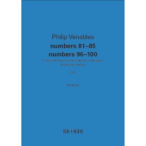 numbers 81-85 numbers 96-100 : for Voice, Alto Flute, Clarinet, String Trio and Projection