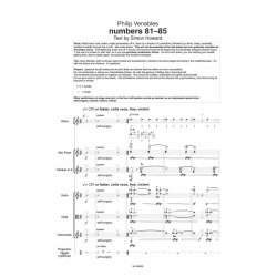 numbers 81-85 numbers 96-100 : for Voice, Alto Flute, Clarinet, String Trio and Projection