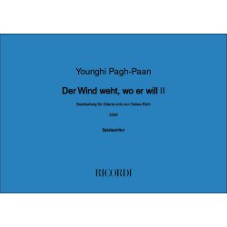 Der Wind weht, wo er will II : Version f&uuml;r Gitarre (2022)