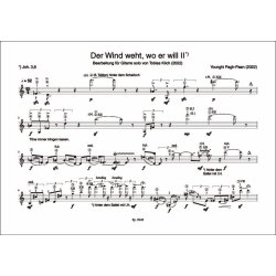 Der Wind weht, wo er will II : Version f&uuml;r Gitarre (2022)