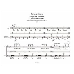 Loops for basses "Politische Reden" : f&uuml;r Bassstimme und Kontrabassklarinette in B (2024)