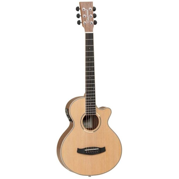 Discovery DBTTCE Travel Electro Acoustic Guitar : Black Walnut