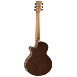 Discovery DBTTCE Travel Electro Acoustic Guitar : Black Walnut